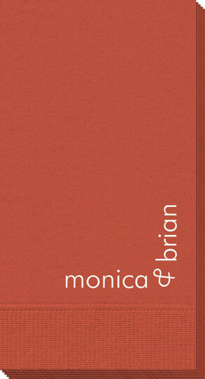 Corner Text with Ampersand Guest Towels